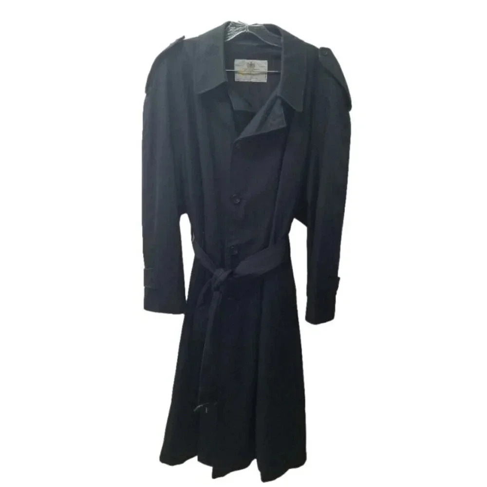 Vintage Aquascutum Navy Belted Trenchcoat